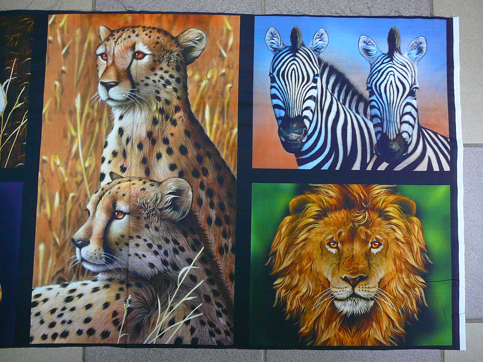 Digitální tisk - panel 110 x 60 cm - safari
