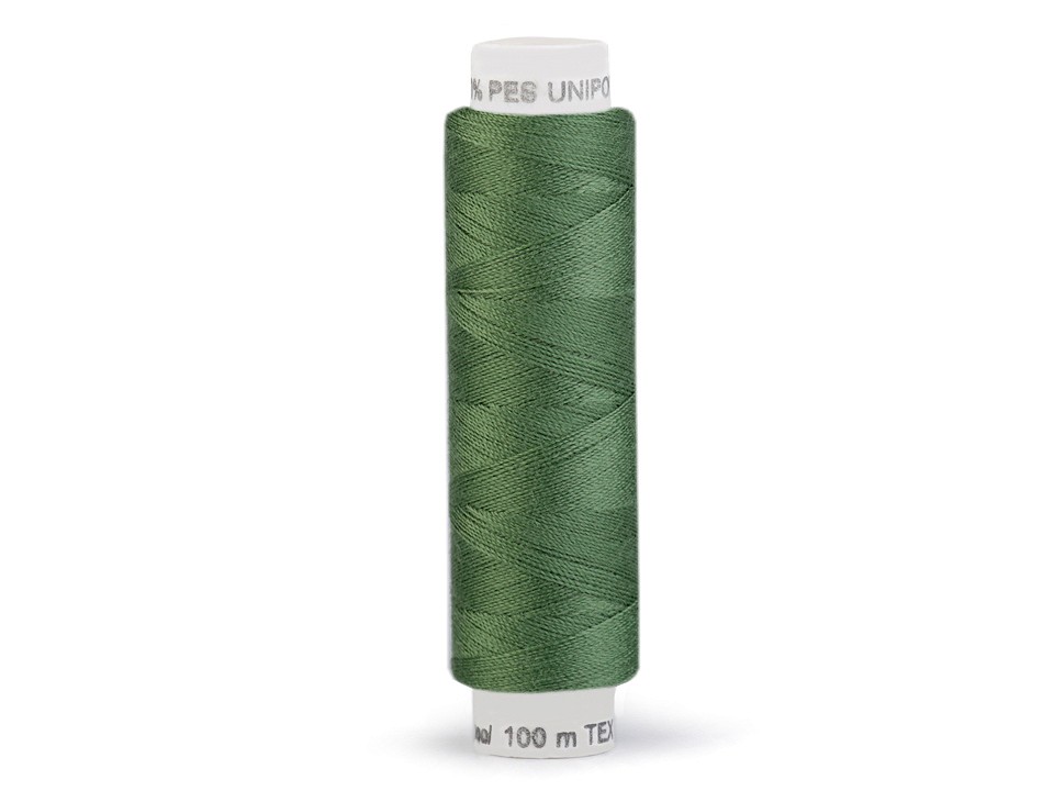 Polyesterové nitě návin 100m - Fluorite Green 636