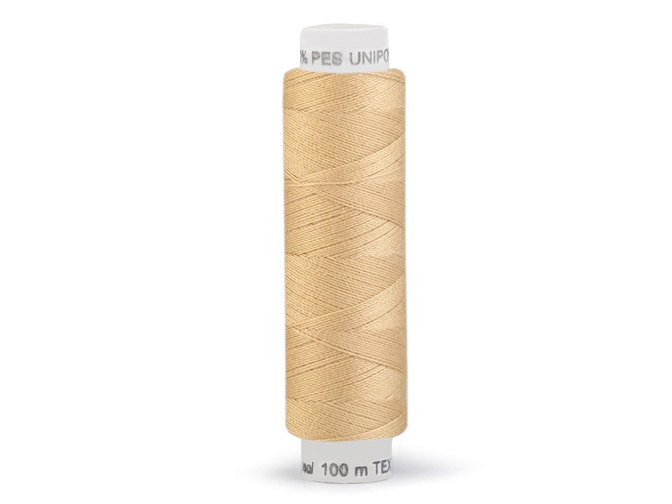 Polyesterové nitě návin 100m - Cornsilk 702