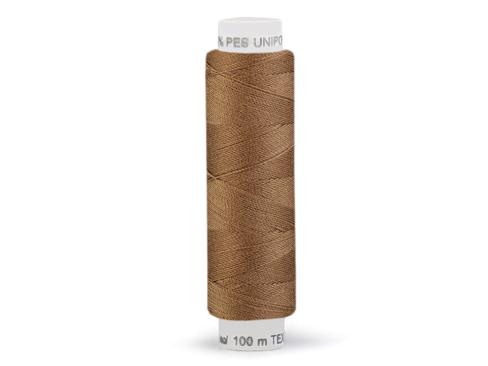 Polyesterové nitě návin 100m - Carob Brown 723