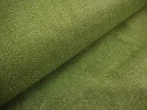 Bavlněná látka - režný efekt středně zelený - šíře 140cm