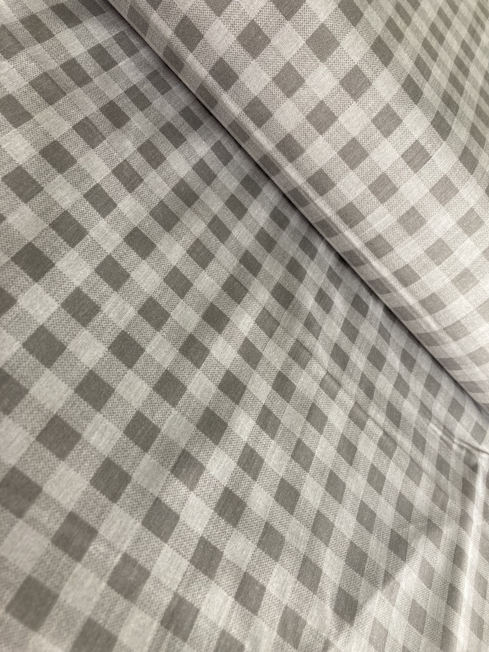 Bavlněná látka - šedá kostička No.2 - šíře 140cm