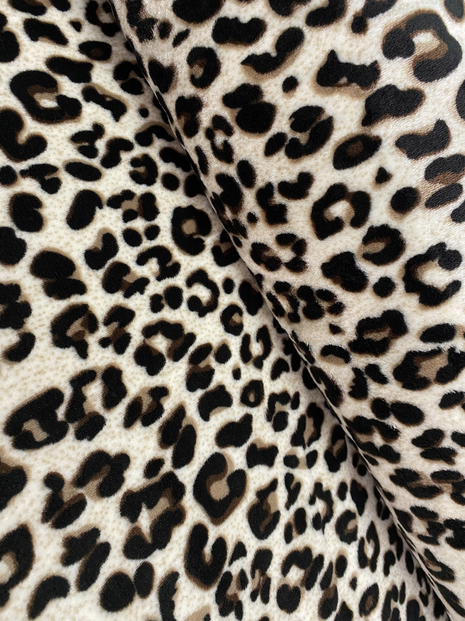 fleece - levhart - šíře 150cm