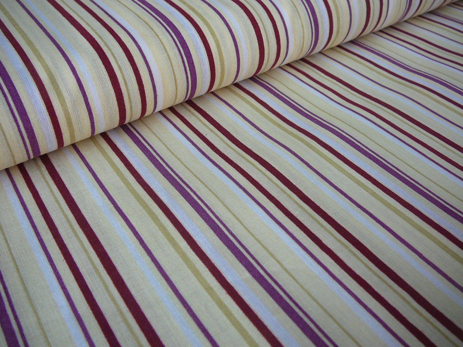 Bavlněná látka - barevné proužky - šíře 140cm