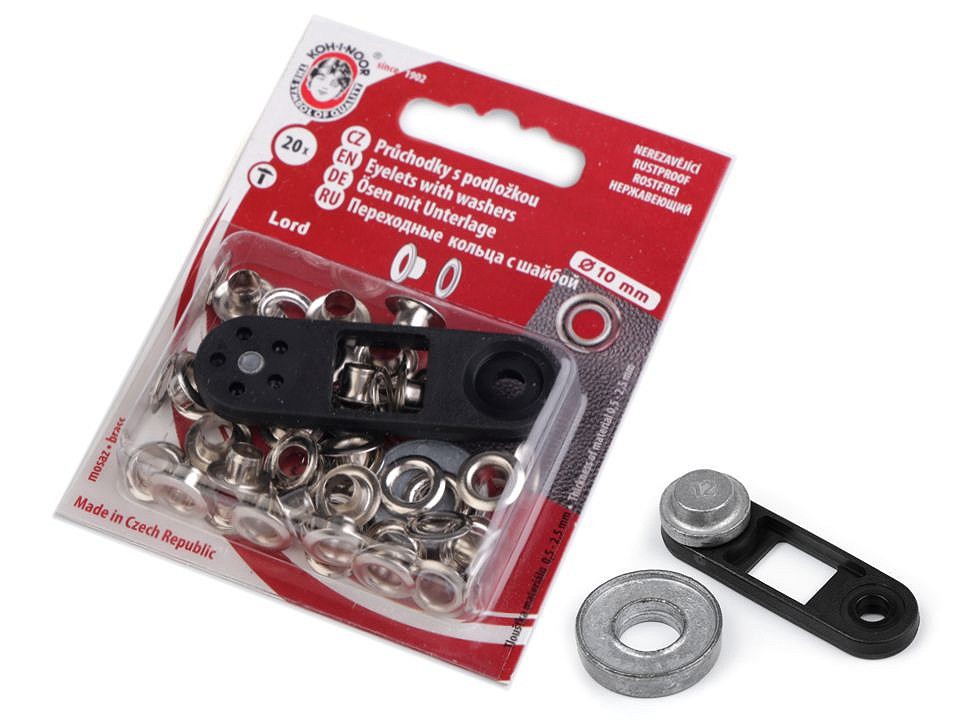 Průchodky Ø10mm - barva nikl