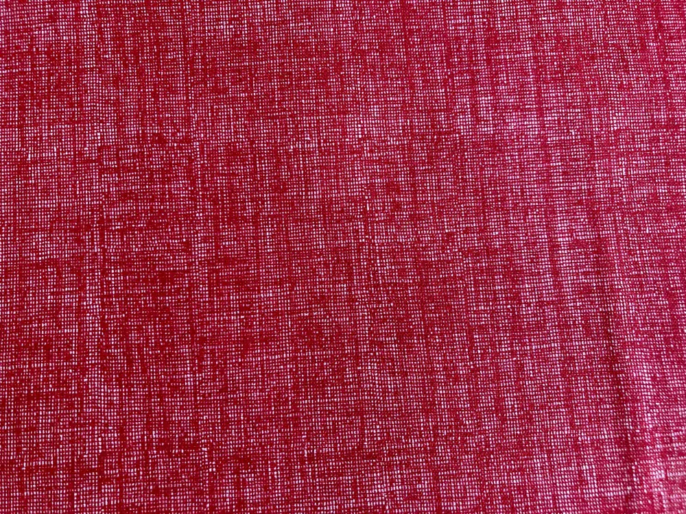 Bavlněná látka - režný efekt vínový - šíře 140cm