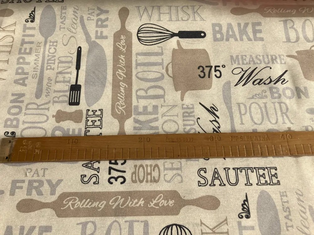 Dekoračka - bon appetit - šíře 140cm