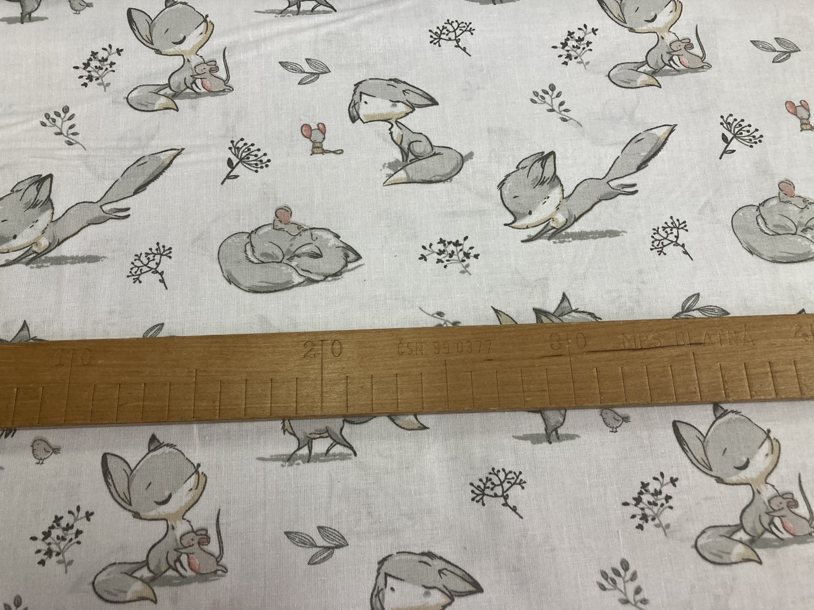 Bavlněná látka - liška - šíře 160cm