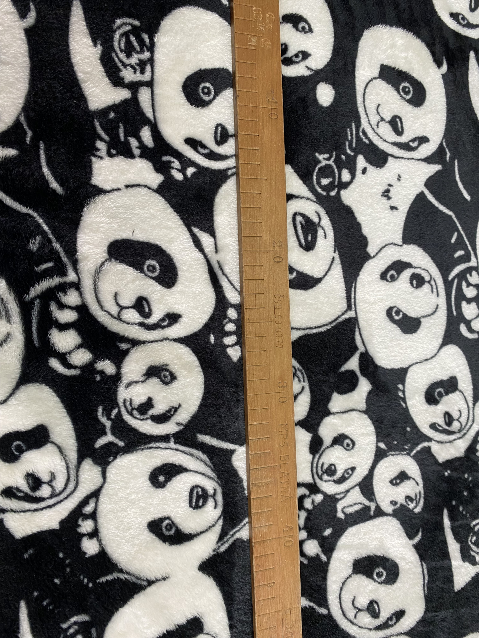 fleece - panda - šíře 150cm