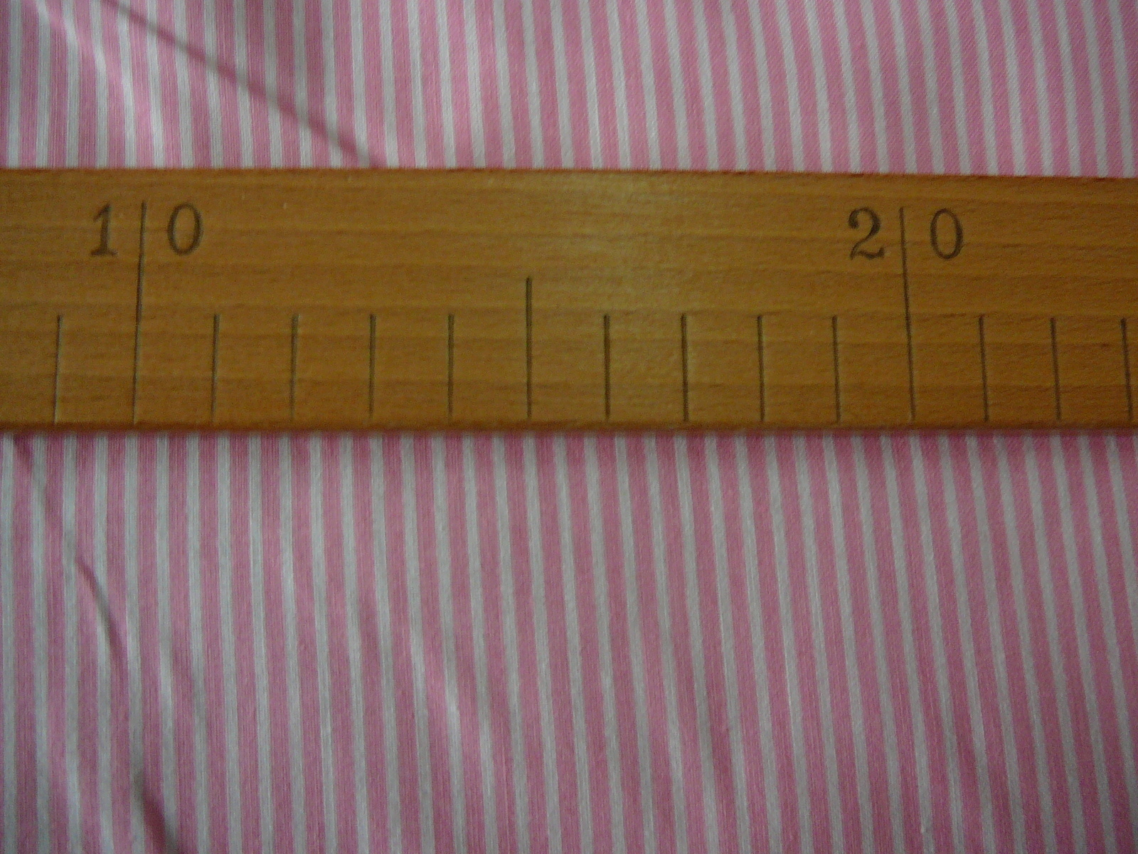 Bavlněná látka - světle růžový a bílý proužeček -šíře 150cm