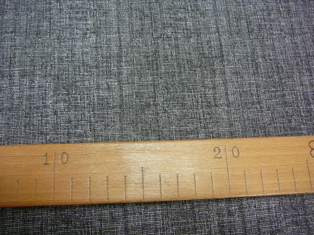 Bavlněná látka - režný efekt - černý - šíře 140cm