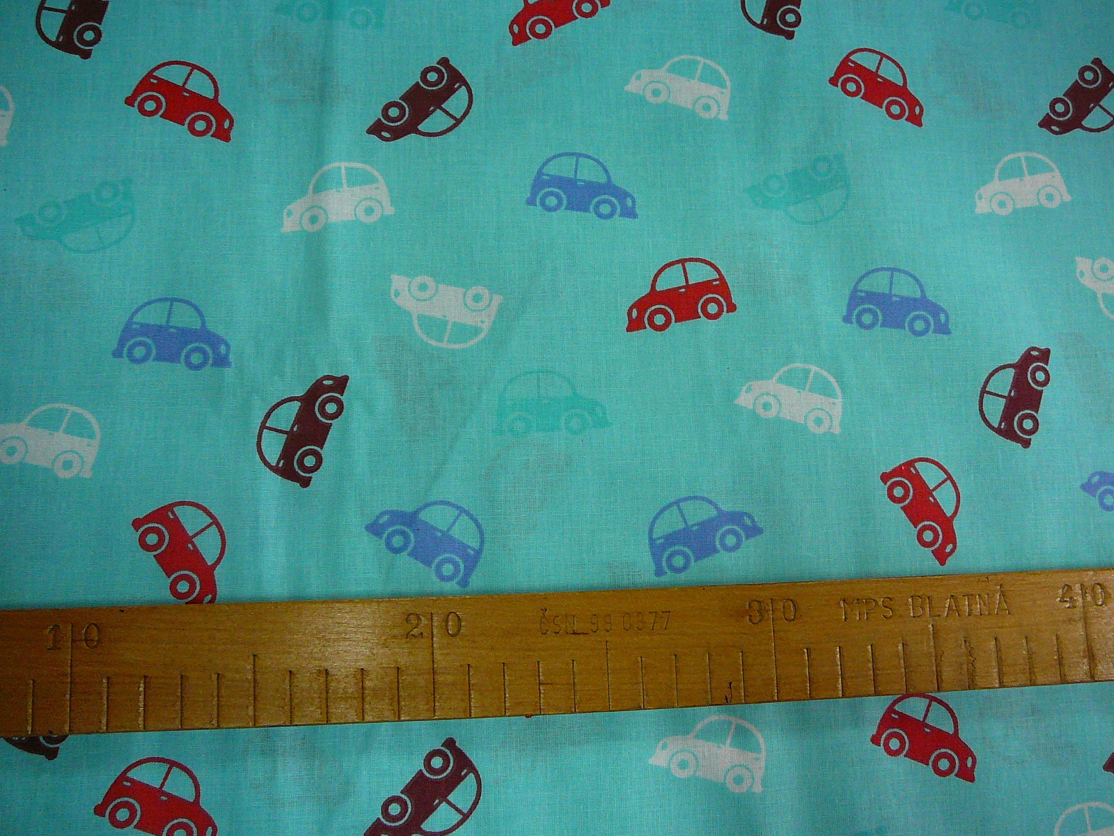 Bavlněná látka - auta - šíře 140cm 