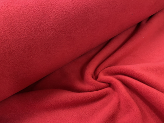 Fleece - červený - šíře 150cm 